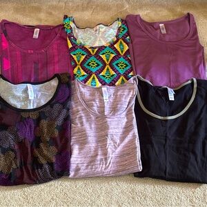 Lularoe Short Sleeve Shirt Lot-6 Shirts-Great Condition